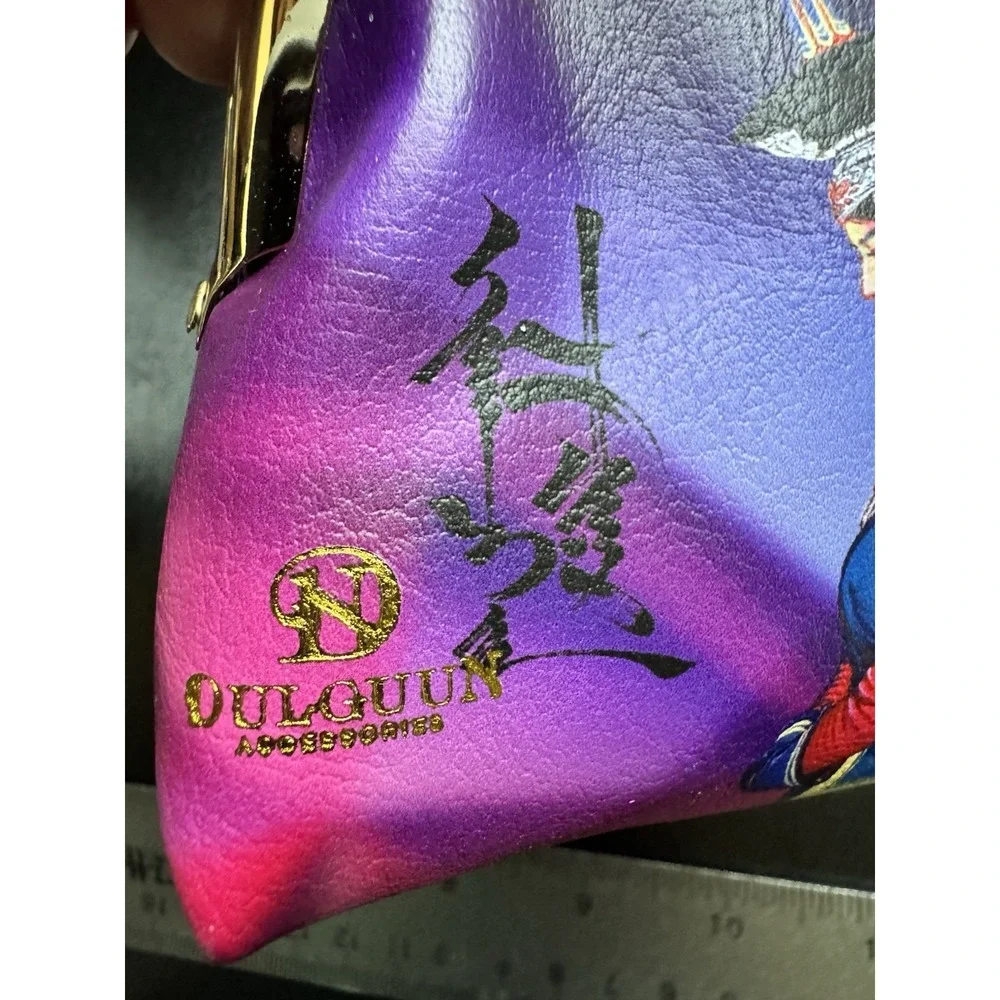 OULGUN Asian Ethnic Art Coin Purse Keychain Kiss Lock Mini Wallet‎